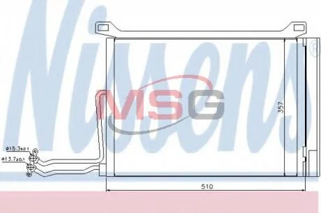 Конденсатор, кондиционер NISSENS 94615