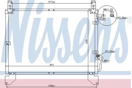 Конденсатор, кондиционер NISSENS 94642