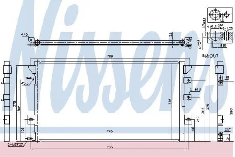 Конденсер кондиціонера NISSENS 94680