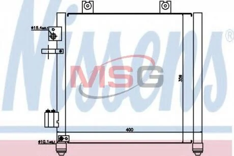 Конденсатор, кондиціонер NISSENS 94739