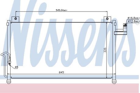 Конденсатор кондиционера MAZDA NISSENS 94742