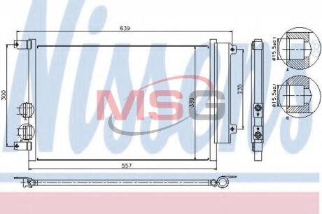 Конденсатор, кондиционер NISSENS 94744