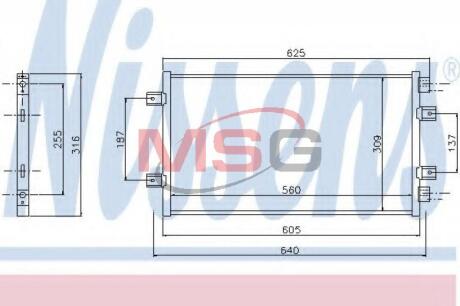 Конденсер кондиціонера NISSENS 94811