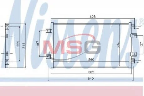 Конденсер кондиціонера NISSENS 94811