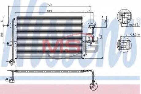 Конденсер кондиціонера NISSENS 94838
