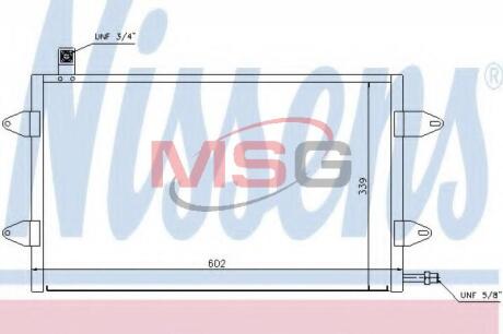 Конденсер кондиціонера NISSENS 94905