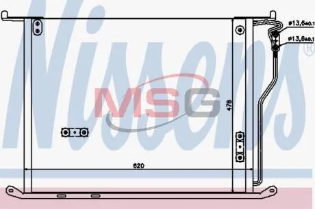 Конденсер кондиціонера NISSENS 94980