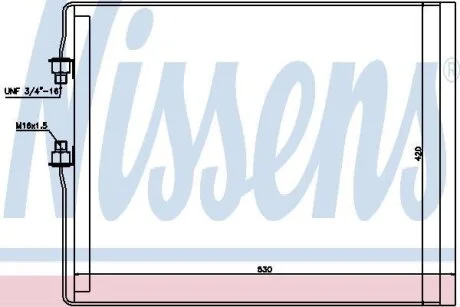 Конденсер кондиціонера NISSENS 94990
