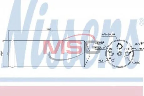 Осушувач кондицiонера NISSENS 95134