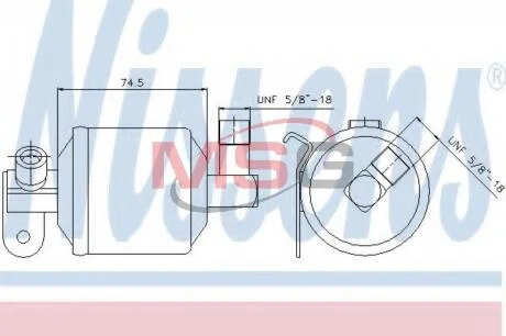 Осушувач кондиціонера NISSENS 95204