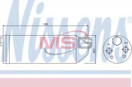 Осушитель кондиционера VOLVO S60/S80/V70 98- NISSENS 95256