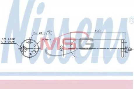 Осушитель кондиционера NISSENS 95323