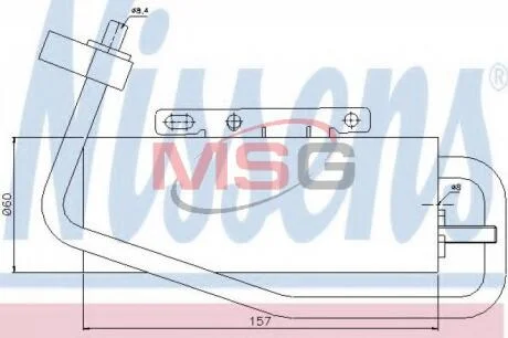 Осушувач кондицiонера NISSENS 95338