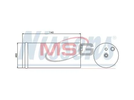 Деталь кондицiонера NISSENS 95405