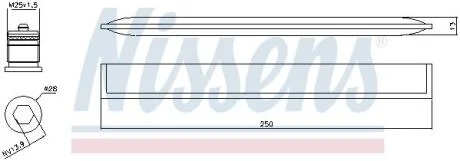 Осушувач системи кондиціонування NISSENS 95450
