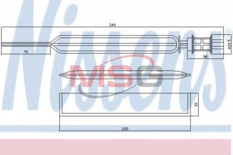 Осушитель OPEL ASTRA H (04-) NISSENS 95469