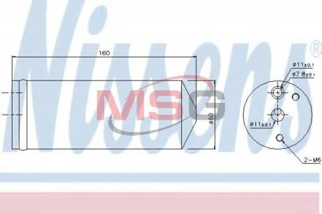 Осушувач кондиціонера NISSENS 95477