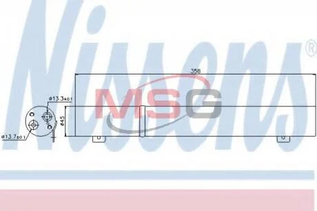 Осушувач кондиціонера NISSENS 95487