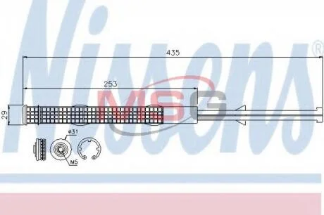 Осушувач,кондиціонер NISSENS 95506