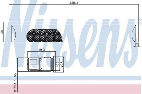 Осушитель кондиционера  NISSENS 95576