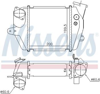 MAZDA Інтеркулер 5 2.0 05-10 NISSENS 96032
