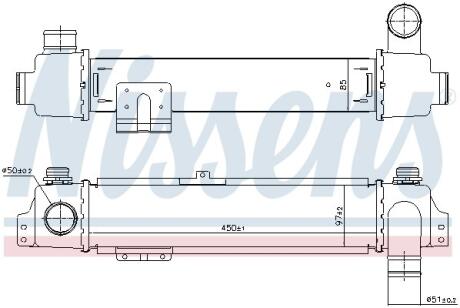 KIA Інтеркулер Sorento I 2.5CRDi 02- NISSENS 96384