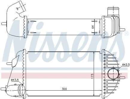 Радіатор наддуву NISSENS 96465