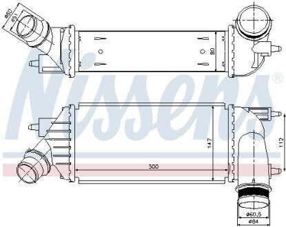 Радіатор інтеркулера NISSENS 96467