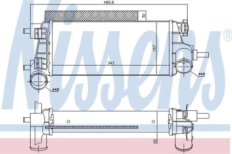 Радіатор охолодження NISSENS 96490