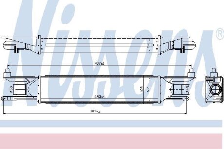 Радіатор наддуву NISSENS 96500
