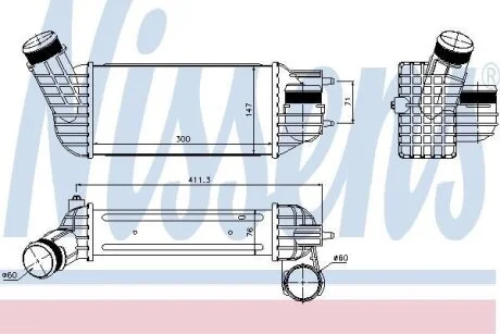 Радіатор охолодження NISSENS 96512