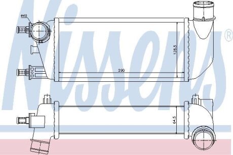 Радіатор наддуву NISSENS 96577