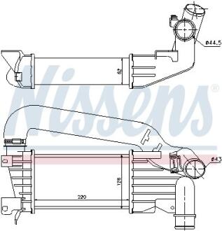 Радіатор наддуву NISSENS 96592