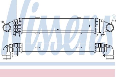 Радіатор охолодження NISSENS 96596
