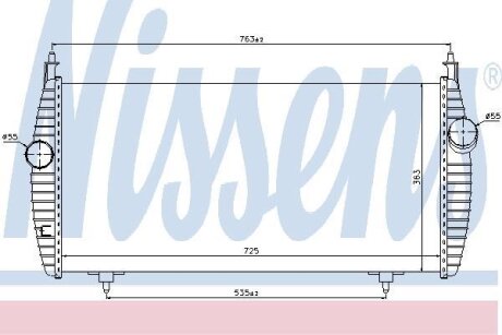 Радіатор охолодження NISSENS 96617