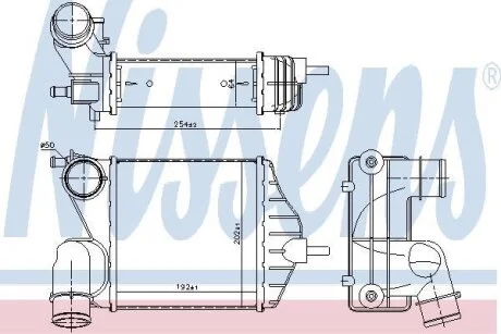 Радіатор наддуву NISSENS 96653
