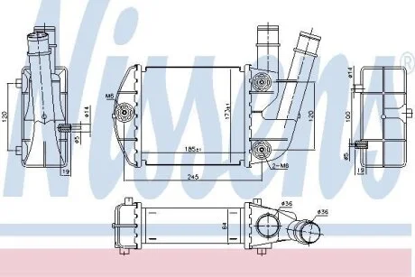 Радіатор наддуву NISSENS 96673