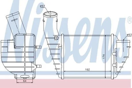 Радіатор наддуву NISSENS 96691