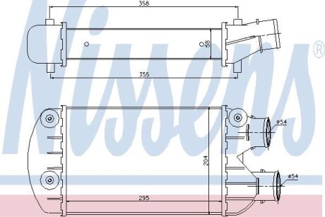 Радіатор наддуву NISSENS 96701