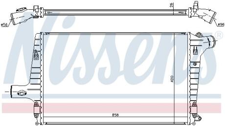 Интеркулер AUDI A6/S6 (C5) (01-) NISSENS 96706