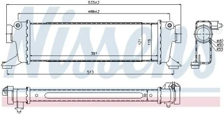 Радіатор охолодження NISSENS 96782