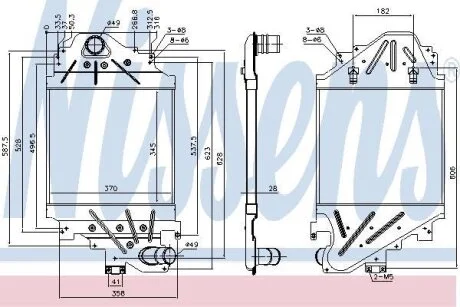 Радіатор наддуву NISSENS 96791