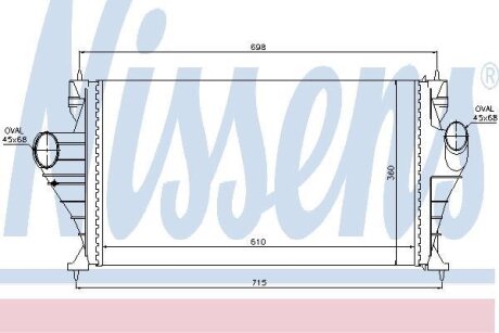 Радіатор наддуву NISSENS 96853