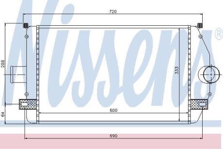 Радіатор наддуву NISSENS 96866