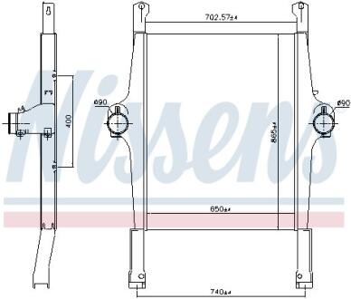 Радіатор охолоджування NISSENS 97022