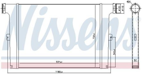 Радіатор охолоджування NISSENS 97066