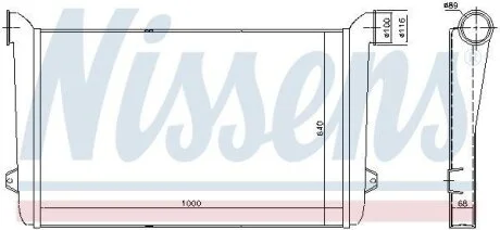 Радіатор охолоджування NISSENS 97078