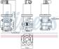 Клапан EGR ALFA ROMEO 147, 156, 159, 166, BRERA, GT, SPIDER CADILLAC BLS FIAT BRAVO II, CROMA, STILO LANCIA THESIS OPEL ASTRA H, ASTRA H GTC, ASTRA H/KOMBI, SIGNUM, VECTRA C 1.9D/2.4D 04.02- NISSENS 98180 (фото 1)