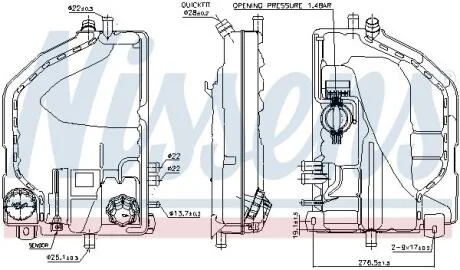Розширювальний бачок NISSENS 996022