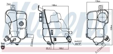 Розширювальний бачок, охолоджувальна рідина NISSENS 996157